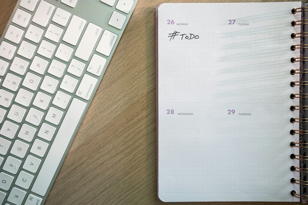 calendar planner on desk